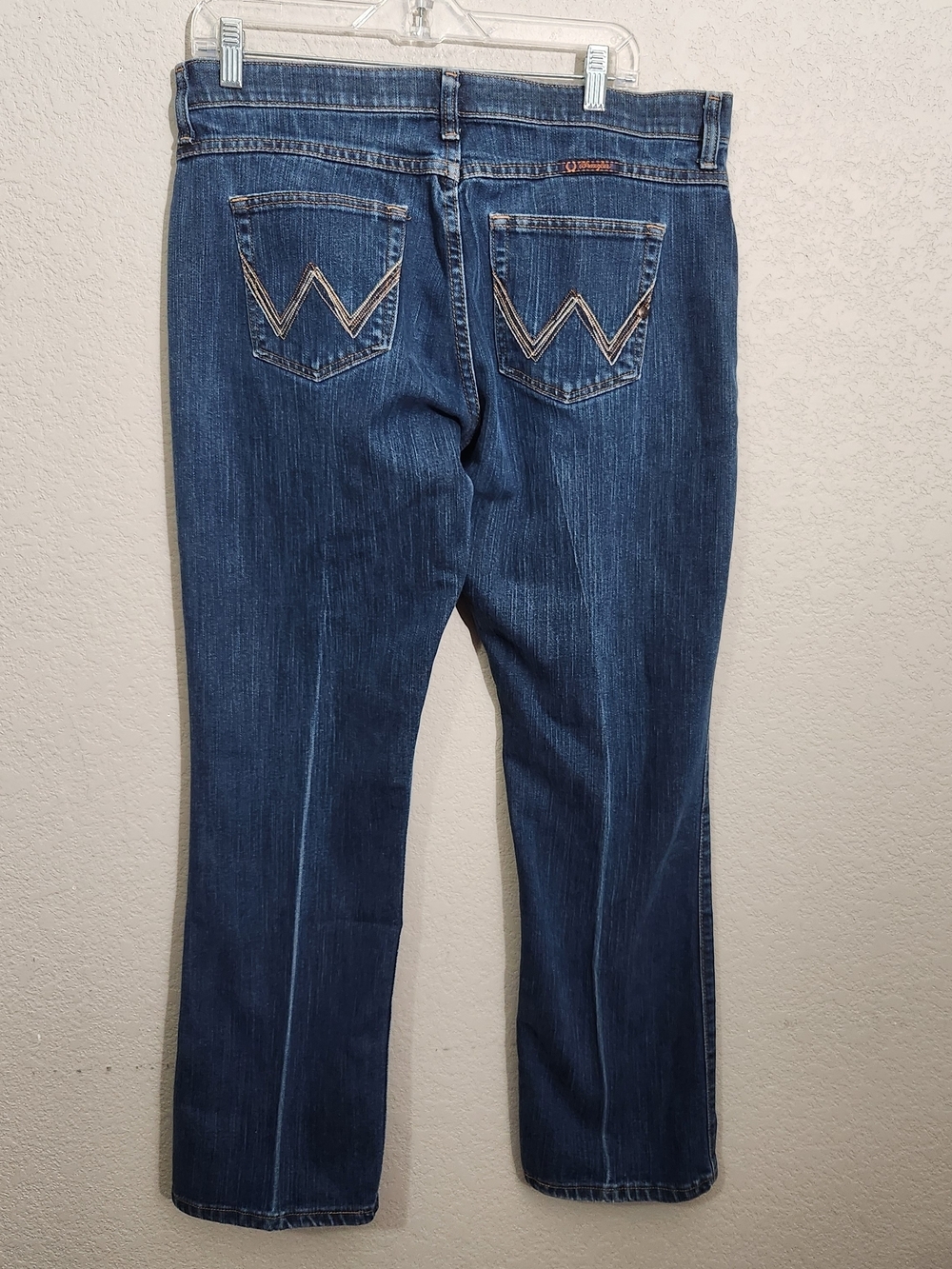 Wrangler Women's Boot-Cut Jeans in Dark Blue Denim Q Baby